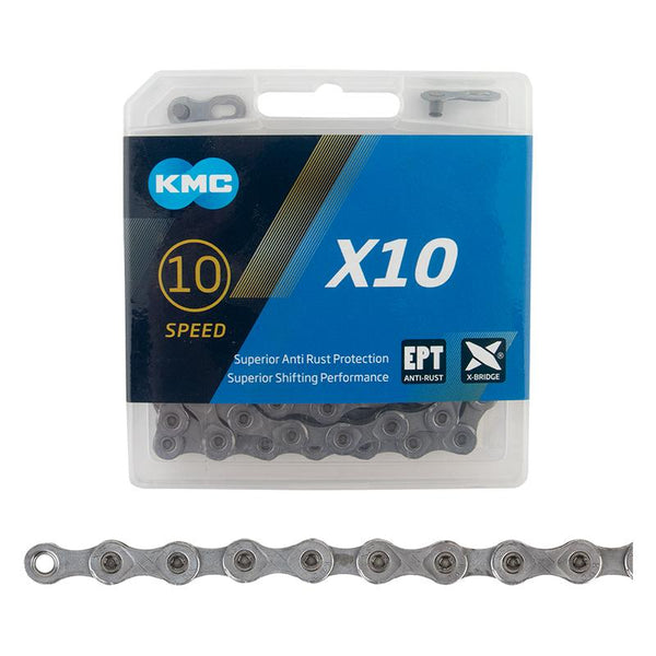 KMC X10 Chain, 10sp, 1/2 x 11/128, 116L