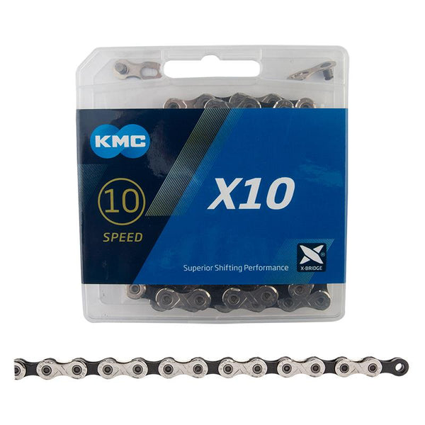 KMC X10.93 Chain, 10sp, 1/2 x 3/32, 116L, Silver