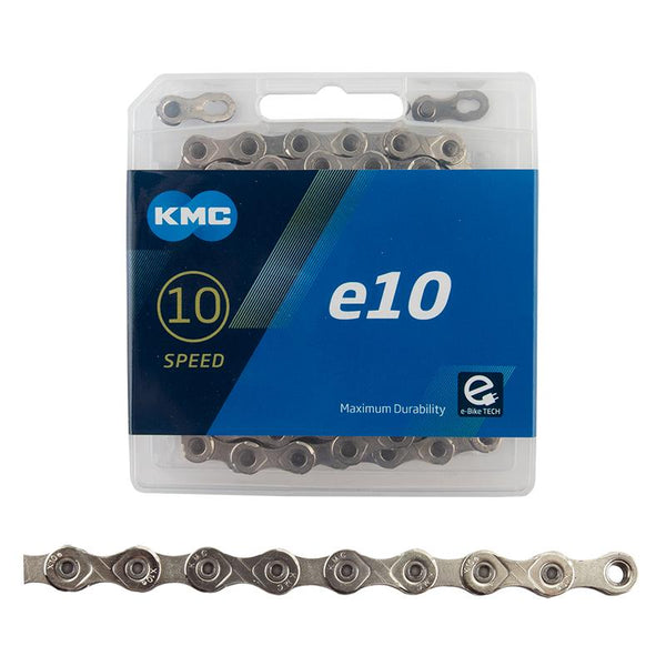KMC X10e Chain, 10sp, 1/2 x 11/128, 136L, Grey