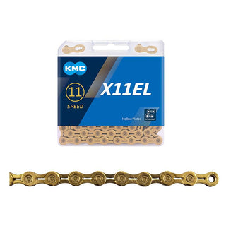 KMC X11EL Chain, 11sp, 1/2 x 11/128, 116L, Gold
