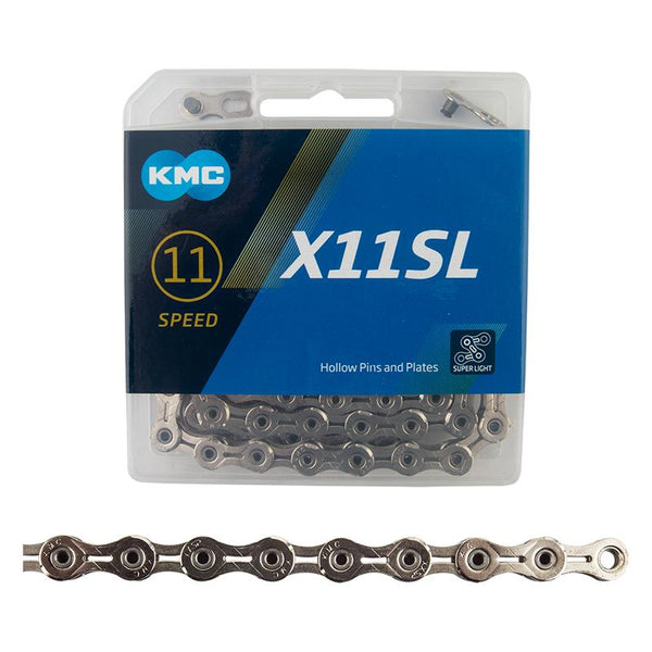 KMC X11SL Chain, 11sp, 1/2 x 11/128, 116L, Chrome