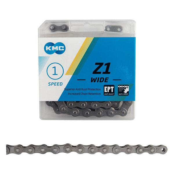 KMC Z1 Chain, 1sp, 1/2 x 1/8, 112L, Silver