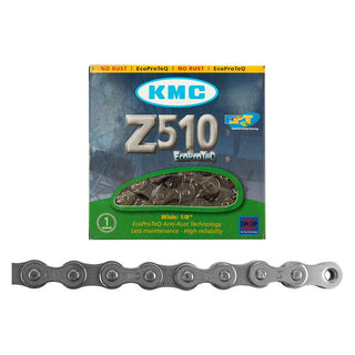 KMC Z510 Chain, 1sp, 1/2 x 1/8, 112L, Silver