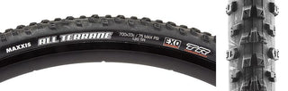 Maxxis All Terrane DC/EXR/TR Tire, 700C x 33mm, Tubeless Folding, Black/Gum