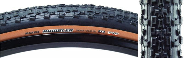 Maxxis Rambler Tire, 700C x 40mm, Tubeless Folding, Black