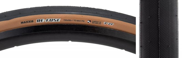 Maxxis Re-Fuse Tire, 700C x 32mm, Tubeless Folding, Belted, Black