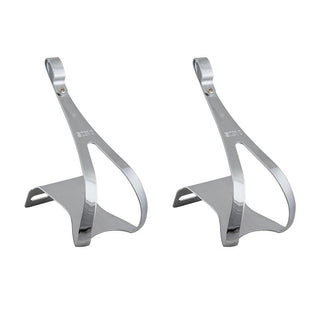 MKS Toe Clips, Large, Silver
