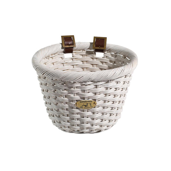 Nantucket Bicycle Basket Co. Cliff Road (Child Oval, White)