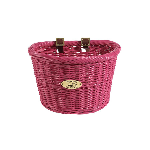 Nantucket Bicycle Basket Co. Cruiser (Adult D-Shape, Pink)