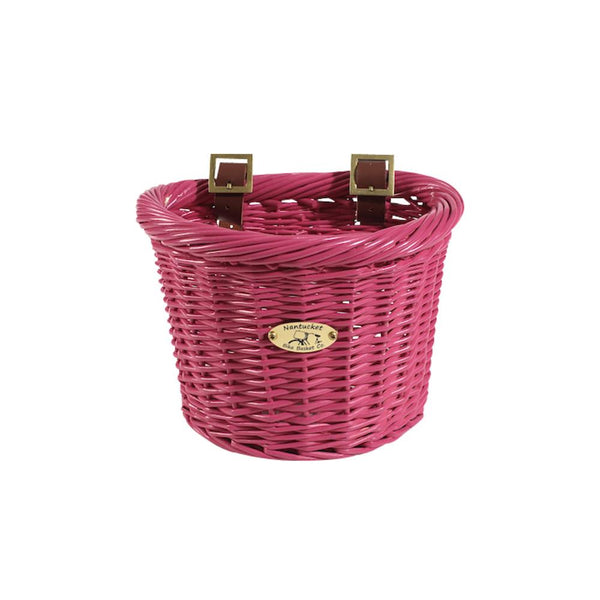 Nantucket Bicycle Basket Co. Gull (Child D-Shape, Pink)