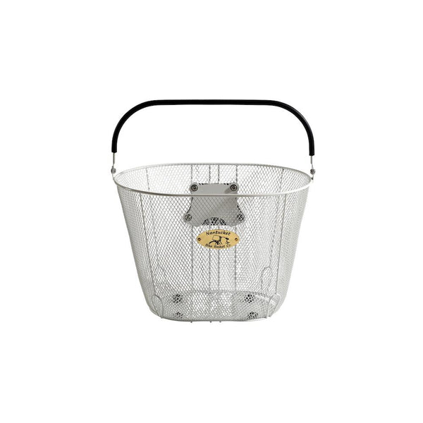 Nantucket Bicycle Basket Co. Surfside (Mesh Wire w/ QRS, White)