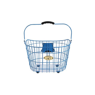 Nantucket Bicycle Basket Co. Surfside (Wide Slat Wire w/ QRS, Royal Blue)