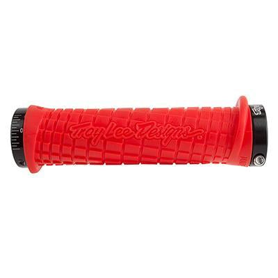 Odi Troy Lee Designs Grips, Red w/ Black Clamps