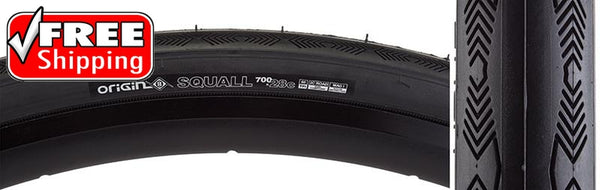 Origin8 Squall Tire, 700C x 28mm, Wire, Nylon, Black