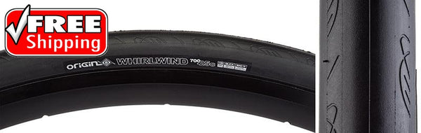 Origin8 Whirlwind Tire, 700C x 25mm, Folding, Kevlar, Black