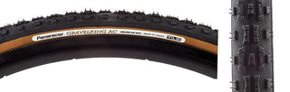Panaracer Gravel King All Condition Knobby Tire, 700C x 33mm, Tubeless Folding, Belted, Black/Brown