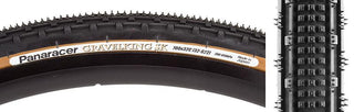 Panaracer Gravel King SK Tire, 700C x 32mm, Tubeless Folding, Belted, Black/Brown