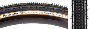 Panaracer Gravel King SK Tire, 700C x 35mm, Tubeless Folding, Belted, Black/Brown