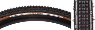 Panaracer Gravel King SK+ Tire, 700C x 35mm, Tubeless Folding, Belted, Black/Brown