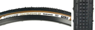 Panaracer Gravel King SK Tire, 700C x 38mm, Tubeless Folding, Belted, Black/Brown