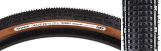Panaracer Gravel King SK+ Tire, 700C x 43mm, Tubeless Folding, Belted, Black/Brown