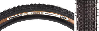 Panaracer Gravel King SK Tire, 700C x 50mm, Tubeless Folding, Belted, Black/Brown