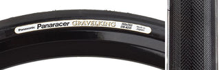 Panaracer Gravel King Slick Tire, 700C x 26mm, Folding, Belted, Black/Gum