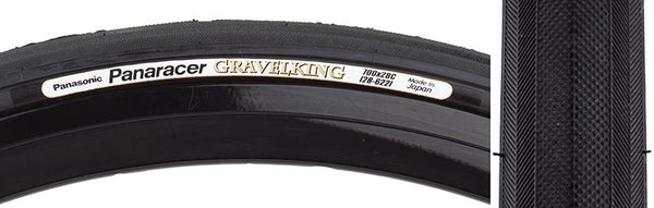 Panaracer Gravel King Slick Tire, 700C x 28mm, Folding, Belted, Black/Gum