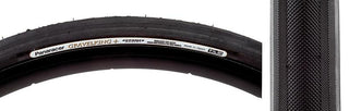 Panaracer Gravel King+ Slick Tire, 700C x 32mm, Tubeless Folding, Belted, Black