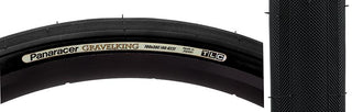 Panaracer Gravel King Slick Tire, 700C x 38mm, Tubeless Folding, Belted, Black