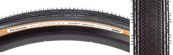 Panaracer Gravel King SS+ Tire, 700C x 38mm, Tubeless Folding, Belted, Black/Brown