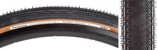 Panaracer Gravel King SS+ Tire, 700C x 43mm, Tubeless Folding, Belted, Black/Brown