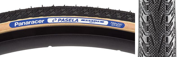 Panaracer Pasela Protite Tire, 700C x 23mm, Wire, Belted, Black/Gum