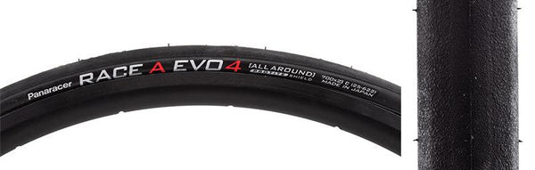 Panaracer Race A Evo4 Tire, 700C x 23mm, Folding, Belted, Black