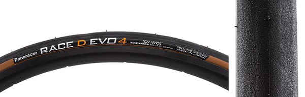 Panaracer Race D Evo4 Tire, 700C x 25mm, Folding, Belted, Black/Brown