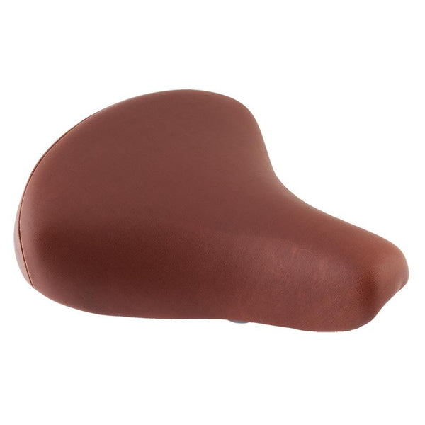 Pure Cycles City Comfy Saddle, Steel Rail, Brown