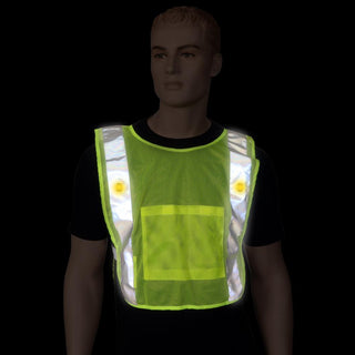 Safeways Neon Yellow LED Mesh Power Vest