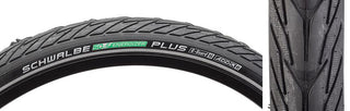 Schwalbe Energizer Plus Perf Twin GG Tire, 700C x 38mm, Wire, Belted, Black/Gum/Ref