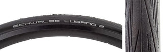 Schwalbe Lugano II Active Lite K-Guard Tire, 700C x 23mm, Wire, Belted, Black