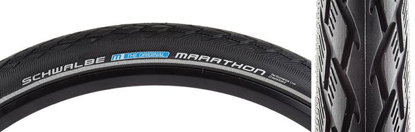Schwalbe Marathon Performance Twin GreenGuard Tire, 700C x 25mm, Wire, Belted, Black/Ref