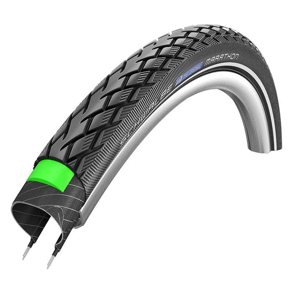 Schwalbe Marathon Performance Twin GreenGuard Tire, 700C x 32mm, Wire, Belted, Black/Gum/Ref
