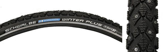 Schwalbe Marathon Winter Plus Performance Twin SmartGuard Tire, 700C x 35mm, Wire, Belted, Black/Gum