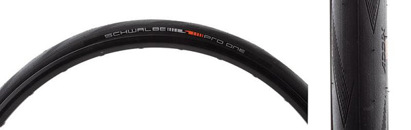 Schwalbe Pro One Tire, 700C x 25mm, Tubeless Folding, Belted, Black