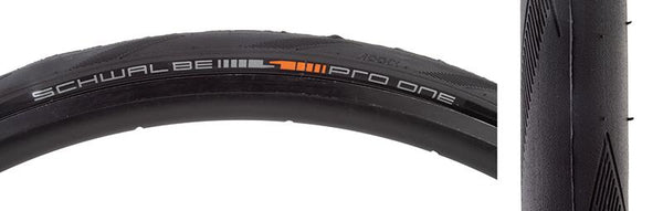 Schwalbe Pro One Tire, 700C x 25mm, Tubeless Folding, Belted, Black