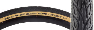 Schwalbe Road Cruiser Active Twin K-Guard Tire, 700C x 35mm, Wire, Belted, Black/Gum