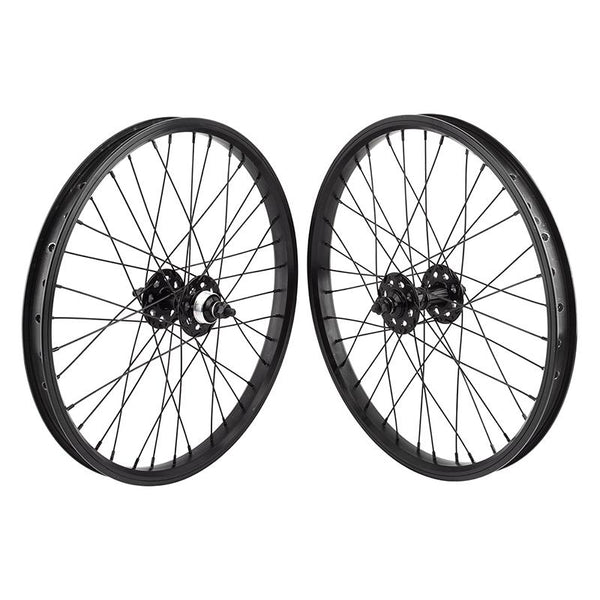 SE Bikes 20in Wheel Set Wheel, Set, 1s FW, 100 - 110mm, B/O 3/8, 36H, Black