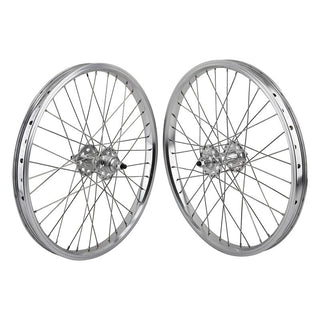 SE Bikes SE Bikes 20in Wheel Set Wheel, Set, 1s FW, 100 - 110mm, B/O 3/8, 36H, Silver