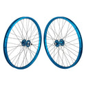 SE Bikes SE Bikes 24in Wheel Set Wheel, Set, 1s FW, 100 - 110mm, B/O 3/8, 36H, Bluee