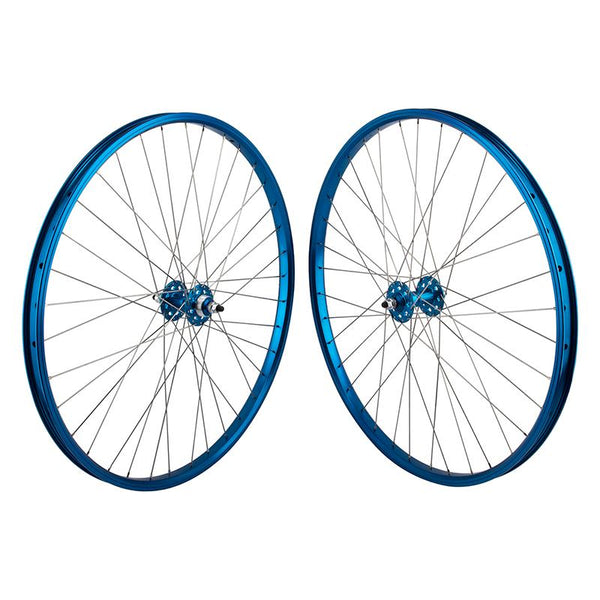 SE Bikes SE Bikes 29in Wheel Set Wheel, Set, 1s FW, 100 - 110mm, B/O 3/8, 36H, Blue