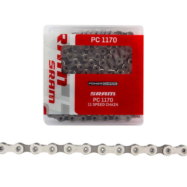 SRAM PC1170 Hollow Pin Chain, 11sp, 1/2 x 3/32, 114L, Silver
